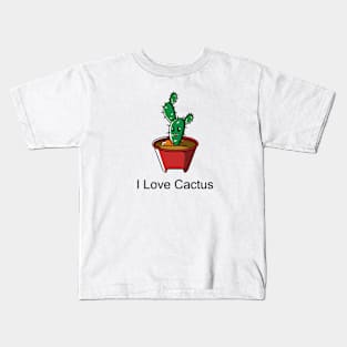 i love cactus #3 Kids T-Shirt